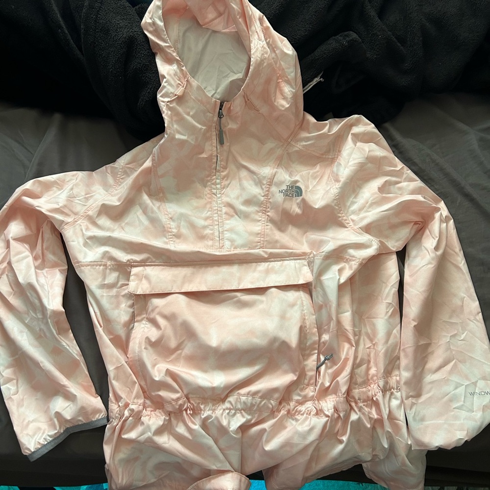 North face women’s size L windbreaker pullover (folds into fanny pack)